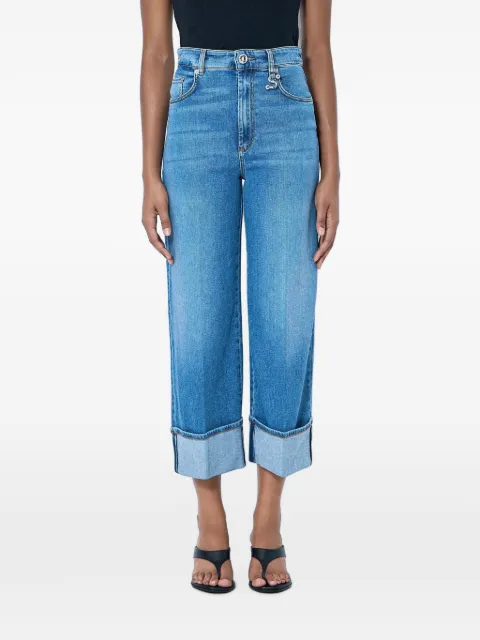 Sportmax cropped turned-up jeans Blue 2622186095