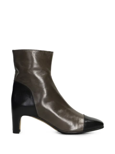 L Arianna two-tone leather pumps Grey TR2774SR