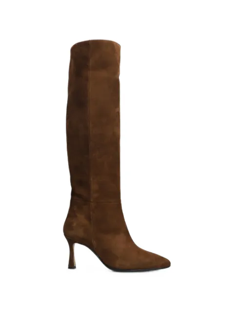 L Arianna pointed-toe suede boots Brown ST1751