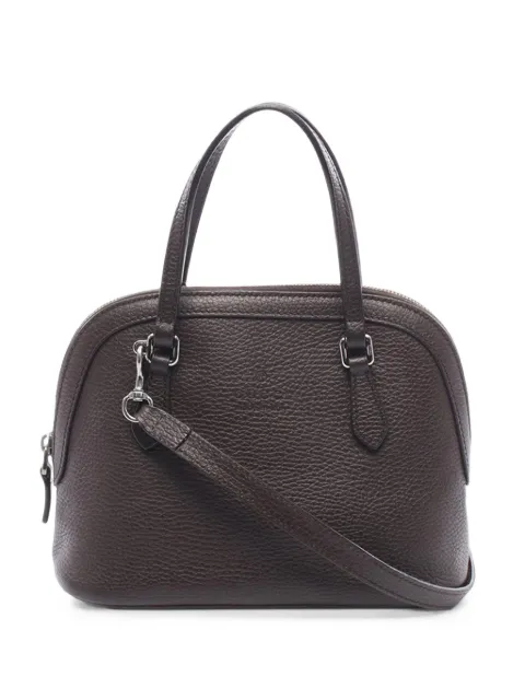 Gucci Pre-Owned 2016-2026 Mini Leather Dome satchel Brown U30JSI5JCW2ZZ2P0
