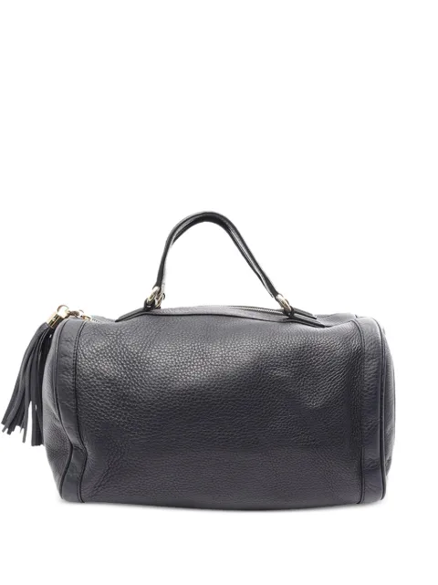 Gucci Pre-Owned 2000-2015 Medium Pebbled Calfskin Soho boston bag Blue UJC0UKBBZB828AZX