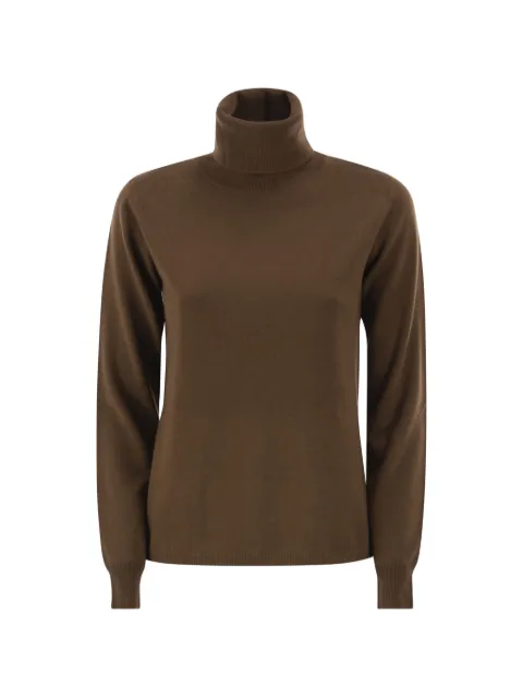 Max Mara roll-neck fine-knit sweater Brown 2626366022600