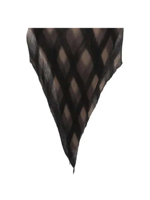 Botto Giuseppe argyle-pattern scarf Black 5715M601