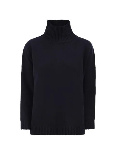 Weekend Max Mara high-neck virgin-wool sweater Blue 2625366142600