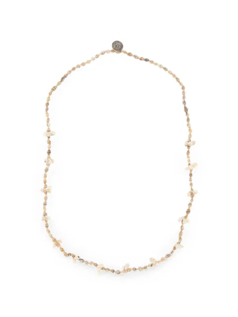 Alanui Mongo Shell coin-pendant necklace Neutrals LWOB019E26MAT0010460