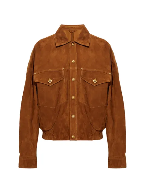 Versace suede blouson Brown 10253901A18380
