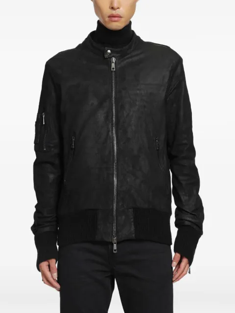 Giorgio Brato zip-fastening leather jacket Black GU27F9899