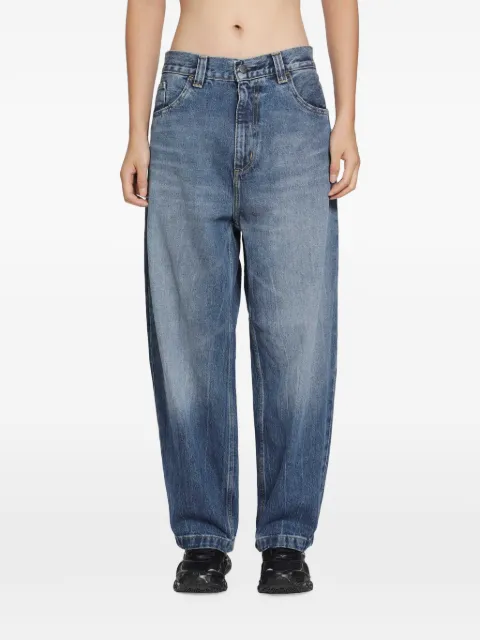 Carhartt WIP logo-patch wide-leg jeans Blue I035893