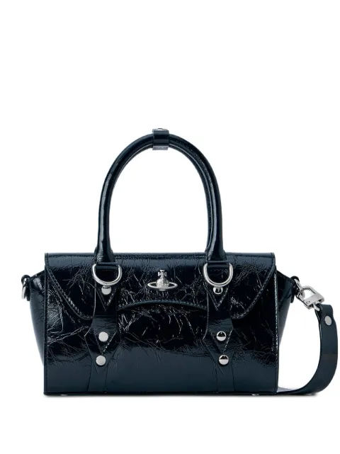 Vivienne Westwood mini Bettina leather tote bag Black 4803001PWL00EO