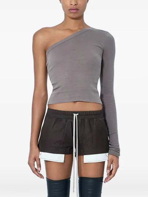 Rick Owens asymmetric one-shoulder top Grey RP02F5261JDC