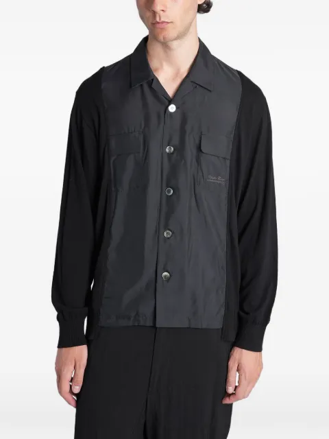 Undercover panelled button-up shirt Black UP2F4403