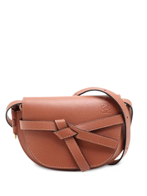 Loewe Pre-Owned 2010-2026 Mini Leather Gate crossbody bag Brown 5Z2SRZWZ8YB3Z695