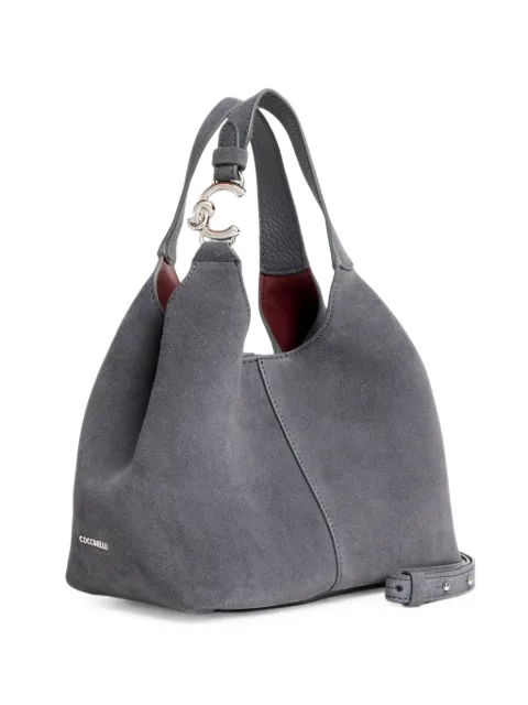 Coccinelle suede leather shoulder bag Grey E1THE580101Y18