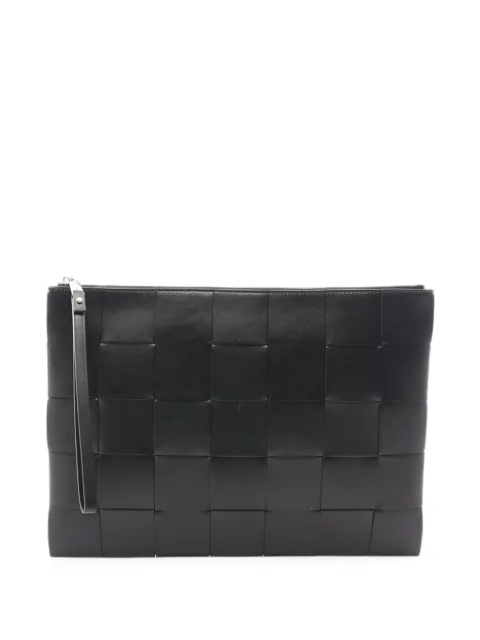 Bottega Veneta Pre-Owned 2012-2026 Nappa Maxi Intrecciato clutch bag Black 2IWVG9YT0R5CSN8U