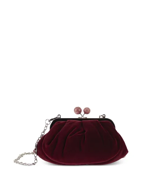 Weekend Max Mara gathered velvet clutch bag Red 2625516055600