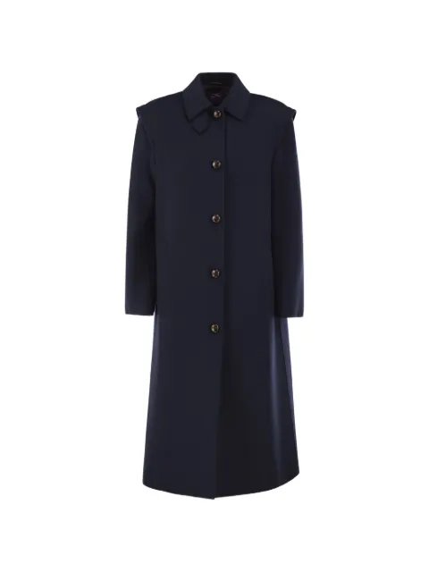 Weekend Max Mara button-fastening flared coat Blue 2625016026600
