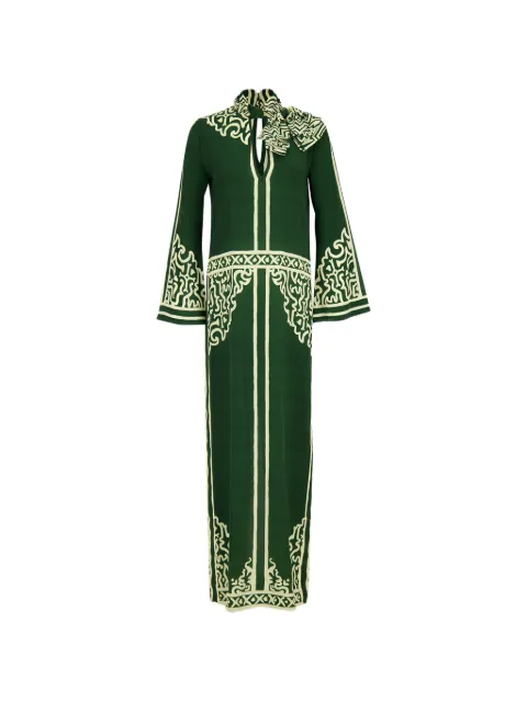 Johanna Ortiz The Windborne silk tunic dress Green PT04035