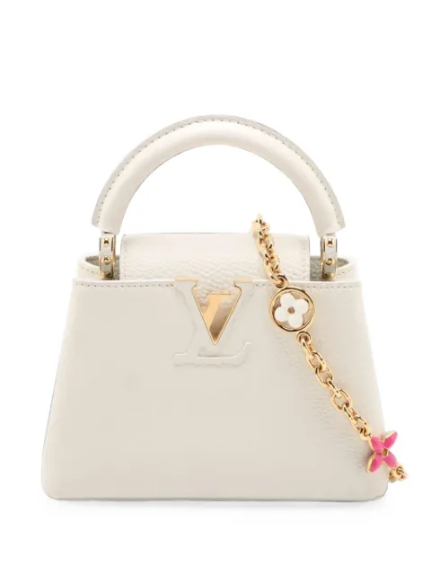 Louis Vuitton Pre-Owned 2021-2026 Taurillon Mini Capucines satchel White SAJGN3TGVV054Y19