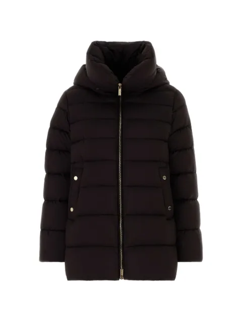 Moorer Natalia quilted hooded jacket Brown NATALIAS3