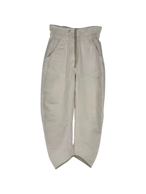 Isabel Marant Vintage high-waisted barrel-leg trousers Neutrals RFCPUGBCL781798W