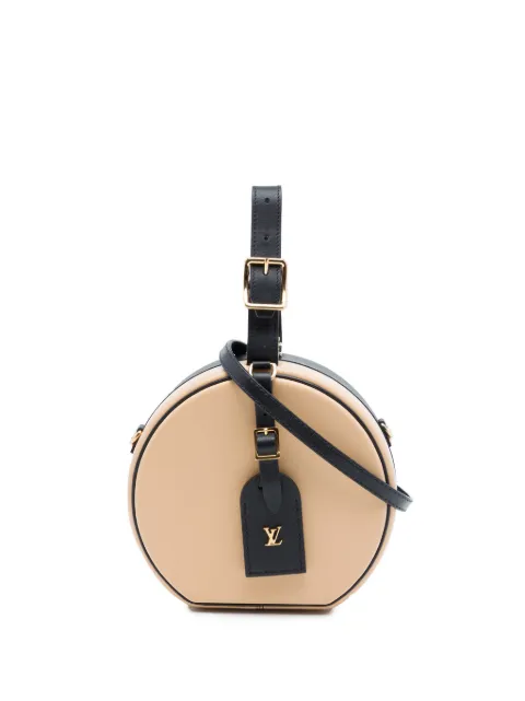 Louis Vuitton Pre-Owned 2018 Bicolor Calfskin Petite Boite Chapeau satchel Black GMTNL9PUOZK5N3W6