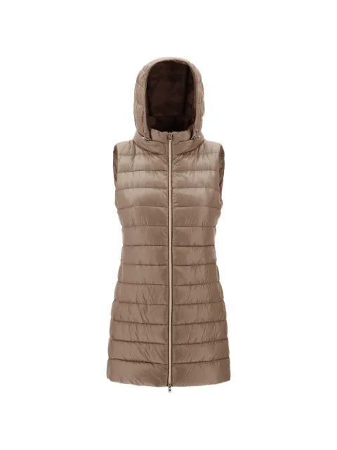 Herno hooded quilted gilet Brown PI0329DIC12017Z2600