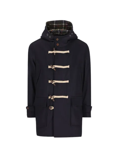 Camplin toggle-fastening hooded coat Blue 38340063881