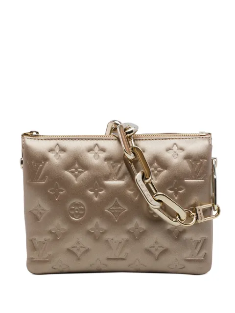 Louis Vuitton Pre-Owned 2021-2026 Monogram Embossed Puffy Lambskin Coussin BB satchel Gold YGZGFEB6JO16JWJC