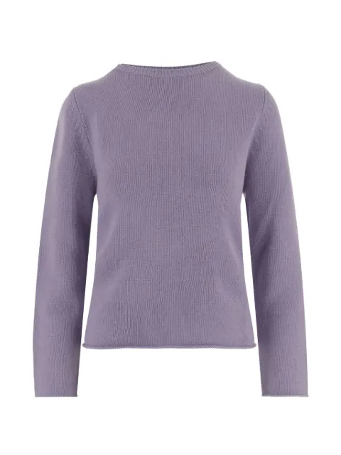 Allude crew neck long-sleeve sweater Purple 26511183