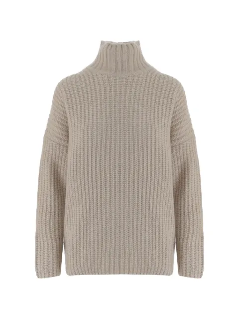 Allude ribbed-knit turtleneck sweater Neutrals 2657709248
