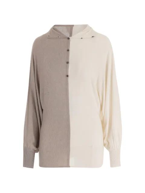 Jacquemus The Losange knit polo Neutrals TOW00953AK00342