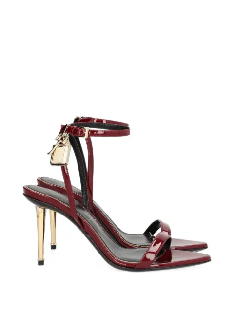 TOM FORD Padlock patent sandals Red W2748LCL072P