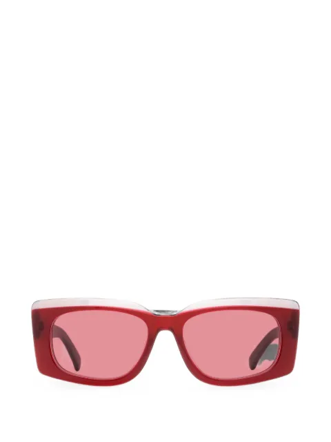 Ferragamo Eyewear oversized rectangle-frame sunglasses Red SF1079SLB56