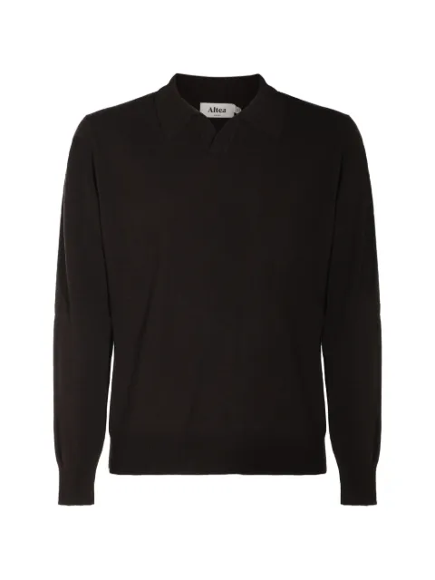 Altea polo-collar top Brown 2661004