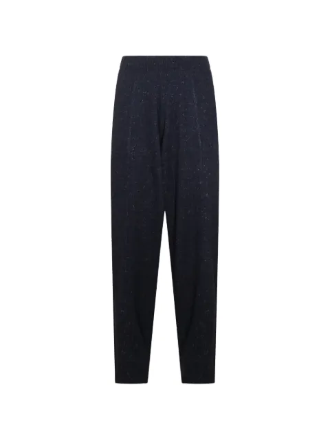 Fabiana Filippi flecked knit trousers Blue PAD216F336M2585146