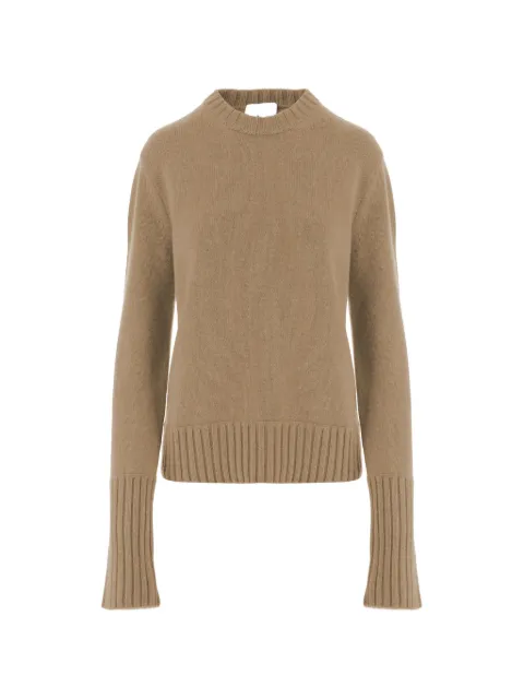 SA SU PHI ribbed-trim cashmere sweater Neutrals W266720805