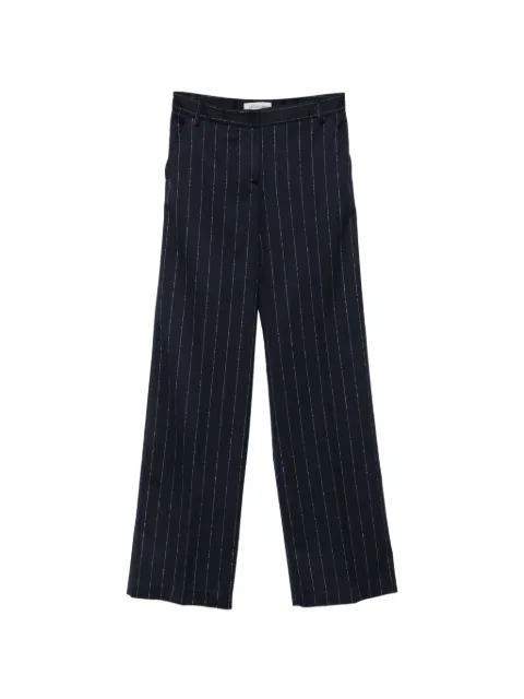 ERMANNO FIRENZE pinstripe-pattern trousers Blue D49EP073E5D