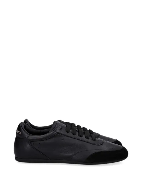 Dolce & Gabbana suede-panelled leather sneakers Black CS2446