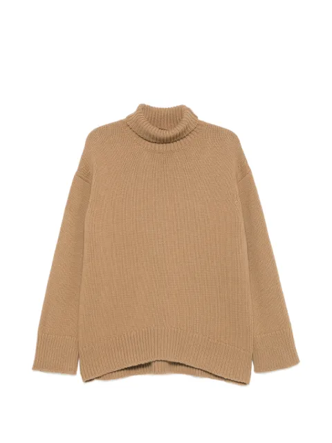 Plan C roll-neck drop-shoulder sweater Neutrals DVCMA53K80FW009