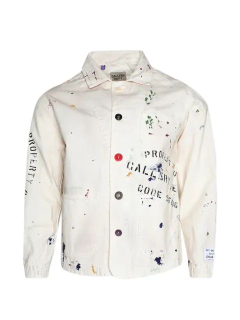 GALLERY DEPT. paint-splatter shirt jacket Neutrals GD373