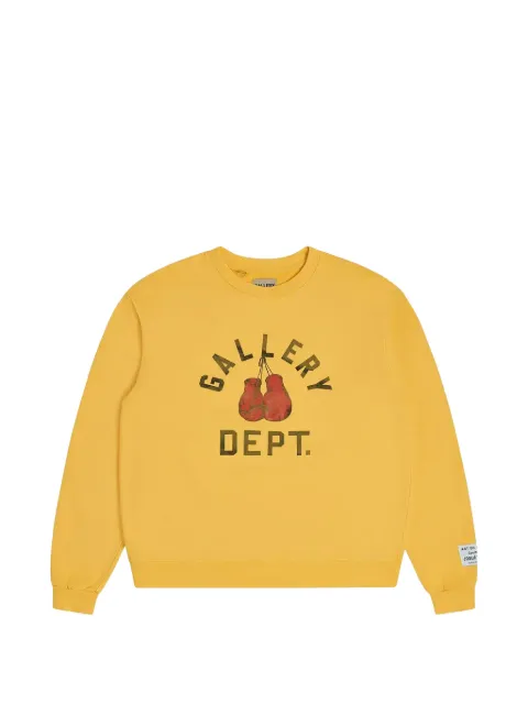 GALLERY DEPT. logo-print sweatshirt Yellow GD355