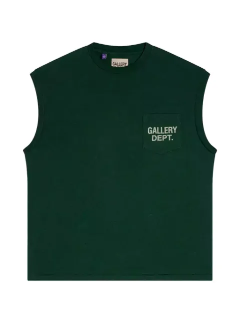 GALLERY DEPT. logo-print sleeveless T-shirt Green GD299