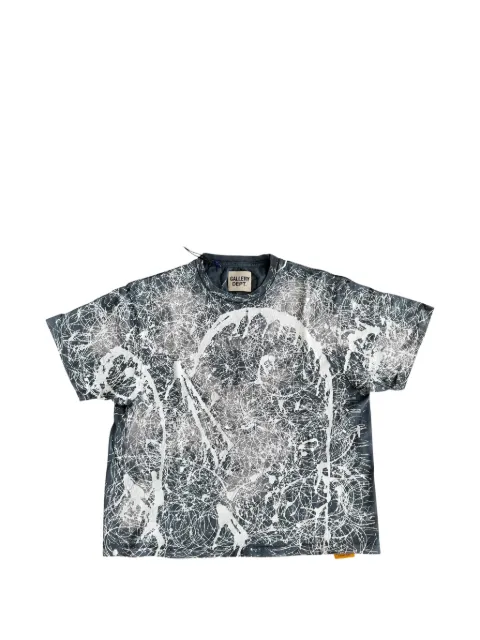 GALLERY DEPT. paint-splatter bleached T-shirt Grey GD262