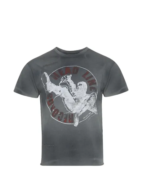 GALLERY DEPT. Records glitter-logo T-shirt Grey GD257