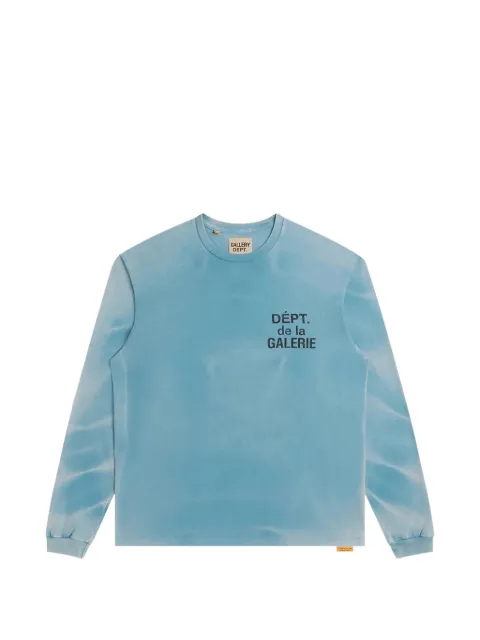 GALLERY DEPT. logo-print long-sleeve T-shirt Blue GD223