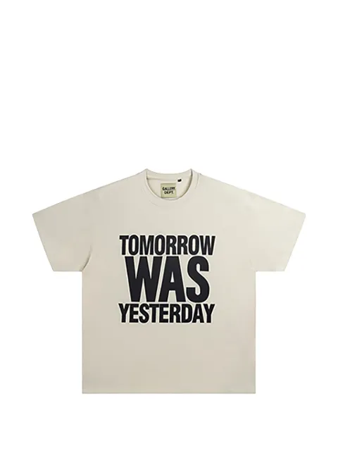 GALLERY DEPT. Yesterday Was Tomorrow logo-print T-shirt White GD210