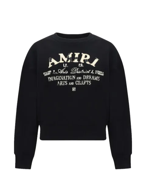 AMIRI Arts District embroidered sweater Black PS24WJC005