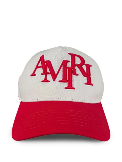 AMIRI Staggered Logo trucker hat White AMHACP1013