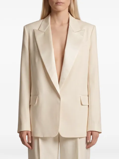 Federica Tosi single-breasted peak-lapel blazer White 30305313
