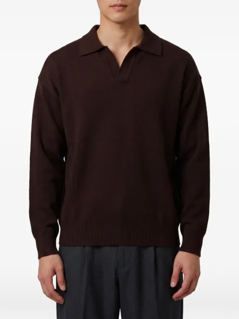 Roberto Collina merino-wool fine-knit top Brown 263MYB21104